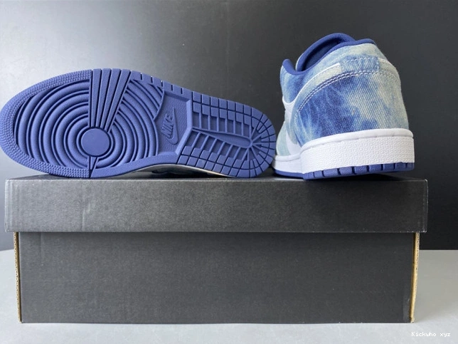 CZ8455-100 Air Washed Denim 1 Low Jordan 0730
